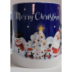 Santa village mug