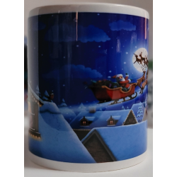 Flying Santa Mug