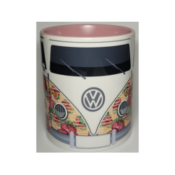 Pink flowers Kombi mug